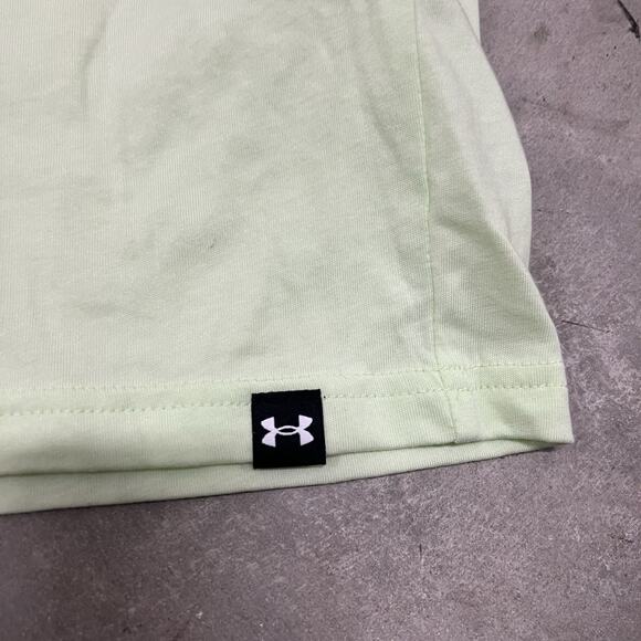 Under Armour Project Rock Respect Short Sleeve T-Shirt Men Size Large Mint Green - Picture 7 of 8